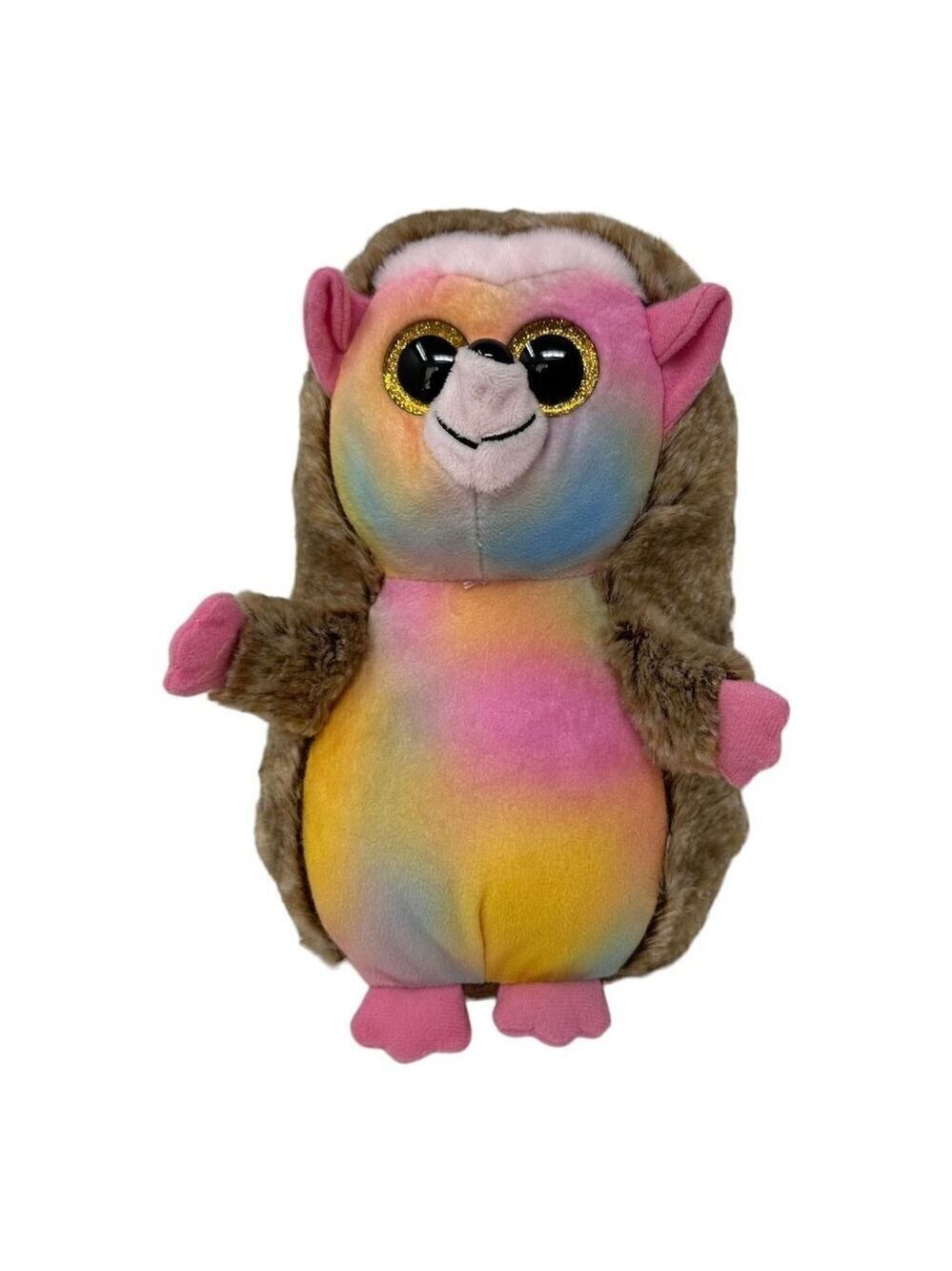 Ty Beanie Boos PINECONE Hedgehog 9in  Walgreens Exclusive Rainbow Buddy Plush